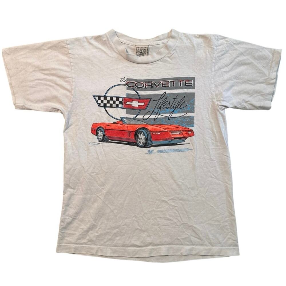 Vintage 90s The Corvette Lifestyle Single Stitch Shirt Adult Medium